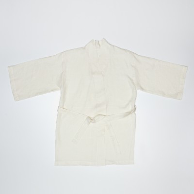 Linen robe with long sleeve. Linen kimono for woman and men.