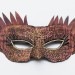 Dragon Masquerade mask woman having leather-like embossing covered and rhinestones 